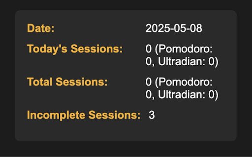 Pomodoro Timer  from Chrome web store to be run with OffiDocs Chromium online