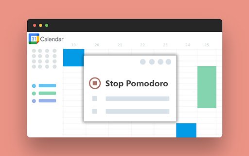 Pomodoro Timer for Google Calendar  from Chrome web store to be run with OffiDocs Chromium online