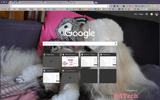Poodle Purple din magazinul web Chrome va fi rulat cu OffiDocs Chromium online