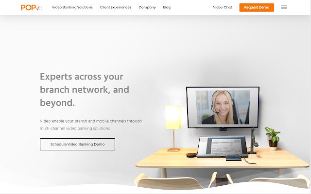Утиліта мобільного відеобанкінгу POPio з веб-магазину Chrome, яку можна запускати з OffiDocs Chromium онлайн