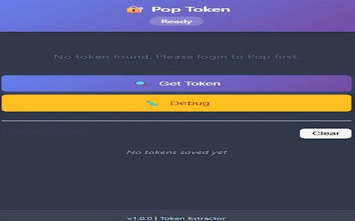 Pop Token Extractor  from Chrome web store to be run with OffiDocs Chromium online