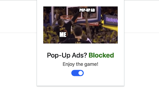 Popupblocker  from Chrome web store to be run with OffiDocs Chromium online