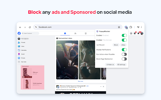 Popup Blocker for Chrome  from Chrome web store to be run with OffiDocs Chromium online
