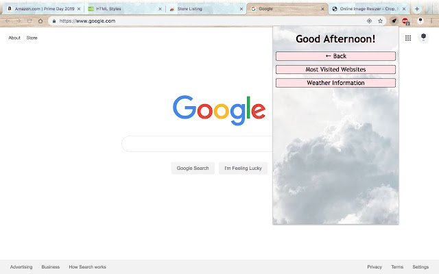 Popup Extension w/ Widgets  from Chrome web store to be run with OffiDocs Chromium online