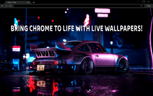Porsche RWB Rough Live Wallpaper  from Chrome web store to be run with OffiDocs Chromium online