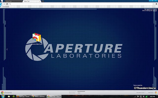 Portale: Aperture Laboratories dal negozio web di Chrome da eseguire con OffiDocs Chromium online