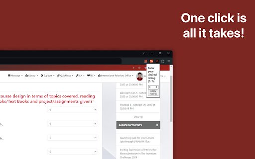 Portal Feedback Automator  from Chrome web store to be run with OffiDocs Chromium online