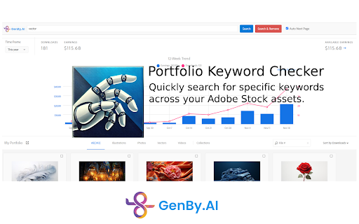 Portfolio Keyword Checker  from Chrome web store to be run with OffiDocs Chromium online