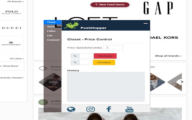 Poshmark | Posh Hopper  from Chrome web store to be run with OffiDocs Chromium online