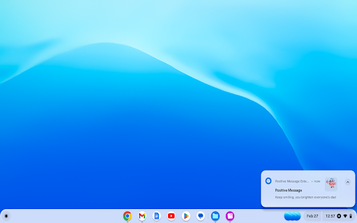 Positive Message Extension  from Chrome web store to be run with OffiDocs Chromium online