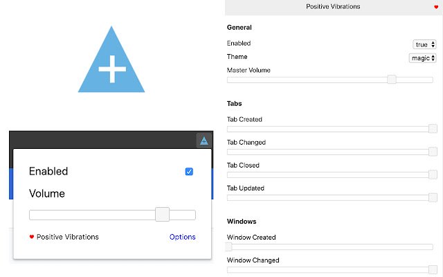 Positive Vibrations  from Chrome web store to be run with OffiDocs Chromium online