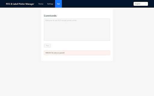 POS  Label Printer Manager  from Chrome web store to be run with OffiDocs Chromium online