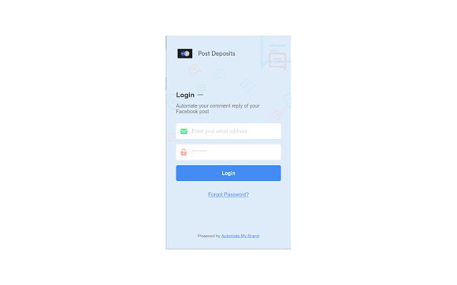 Post Deposits  from Chrome web store to be run with OffiDocs Chromium online