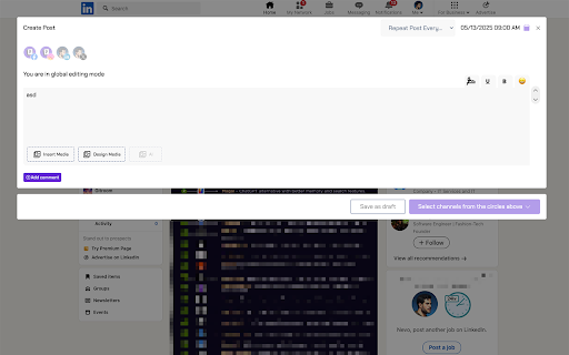 Postiz  from Chrome web store to be run with OffiDocs Chromium online