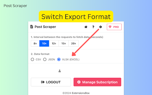Post Scraper  from Chrome web store to be run with OffiDocs Chromium online