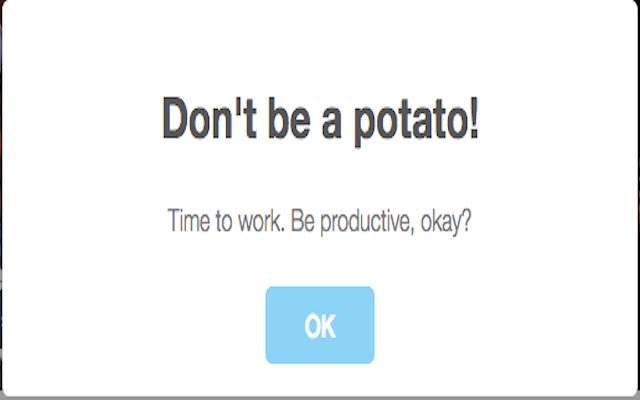 Potato timer  from Chrome web store to be run with OffiDocs Chromium online