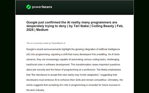 Powerbeans Partner  from Chrome web store to be run with OffiDocs Chromium online