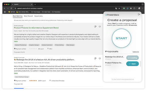 Powerdocs – AI powered Business Docs  from Chrome web store to be run with OffiDocs Chromium online