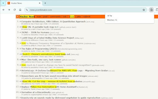 Power Find  from Chrome web store to be run with OffiDocs Chromium online