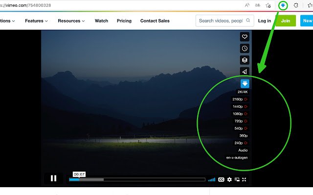 Leistungsstarker Video-Downloader aus dem Chrome-Webshop zur Ausführung mit OffiDocs Chromium online
