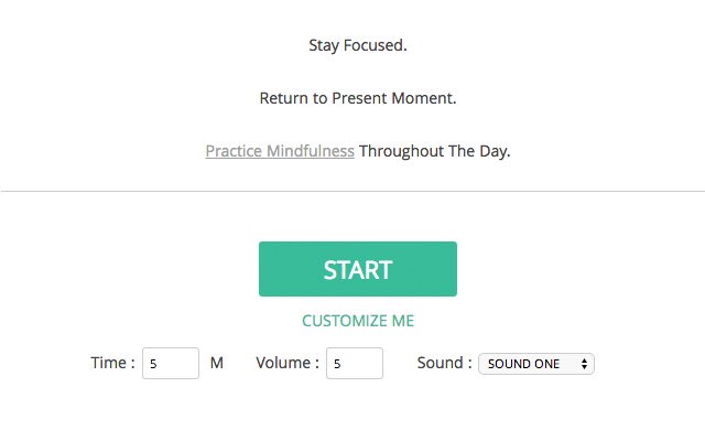 Practice Mindfulness  from Chrome web store to be run with OffiDocs Chromium online
