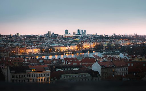 Prague cityscape from the top of a hill  from Chrome web store to be run with OffiDocs Chromium online