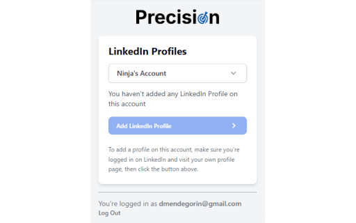 Precision LinkedIn Integration  from Chrome web store to be run with OffiDocs Chromium online