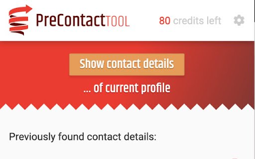 Precontact Tool Email finder  from Chrome web store to be run with OffiDocs Chromium online