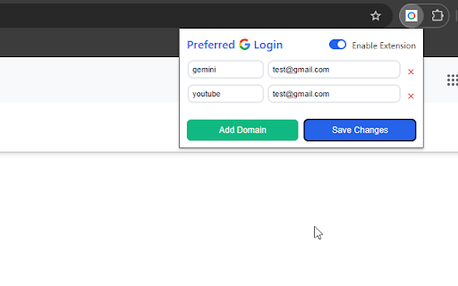 Preferred Google Login  from Chrome web store to be run with OffiDocs Chromium online