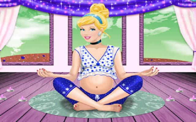 Retreat Cinderella Yoga Pregnant מחנות האינטרנט של Chrome שיופעל עם OffiDocs Chromium באינטרנט