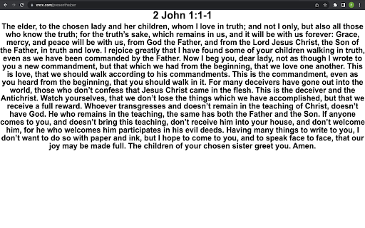 Present Helper  from Chrome web store to be run with OffiDocs Chromium online