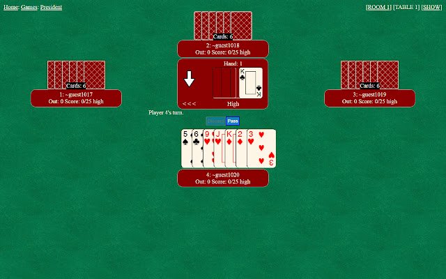President (Cards)  from Chrome web store to be run with OffiDocs Chromium online