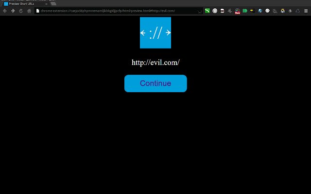 Preview Short URLs  from Chrome web store to be run with OffiDocs Chromium online