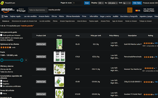 PricedOff  from Chrome web store to be run with OffiDocs Chromium online