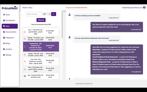 PrimeHost AI Web Extension  from Chrome web store to be run with OffiDocs Chromium online