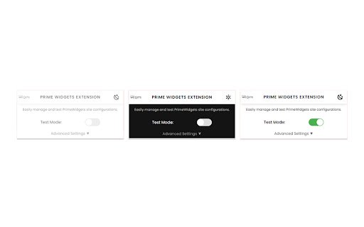 PrimeWidgets Extension  from Chrome web store to be run with OffiDocs Chromium online