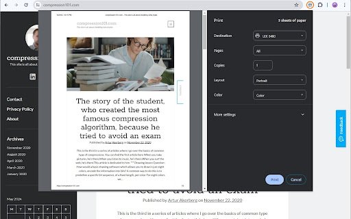 Print button extension  from Chrome web store to be run with OffiDocs Chromium online