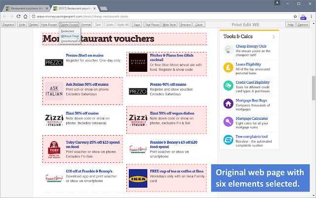 Cetak Edit WE dari kedai web Chrome untuk dijalankan dengan OffiDocs Chromium dalam talian