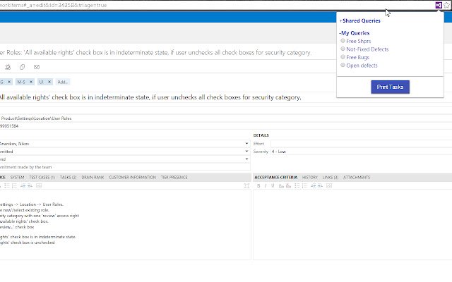 OffiDocs Chromium オンラインで実行する TFS_2015 作業項目を Chrome ウェブストアから印刷します