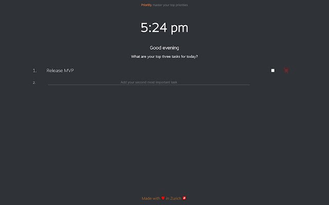 Prioritly  from Chrome web store to be run with OffiDocs Chromium online