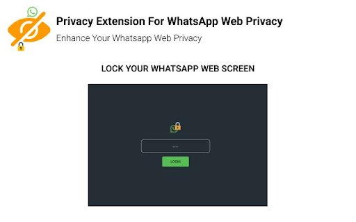 Privacy Extension For WhatsApp Web Privacy  from Chrome web store to be run with OffiDocs Chromium online