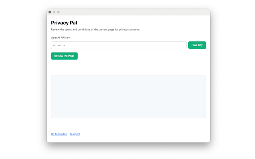 PrivacyPal  from Chrome web store to be run with OffiDocs Chromium online