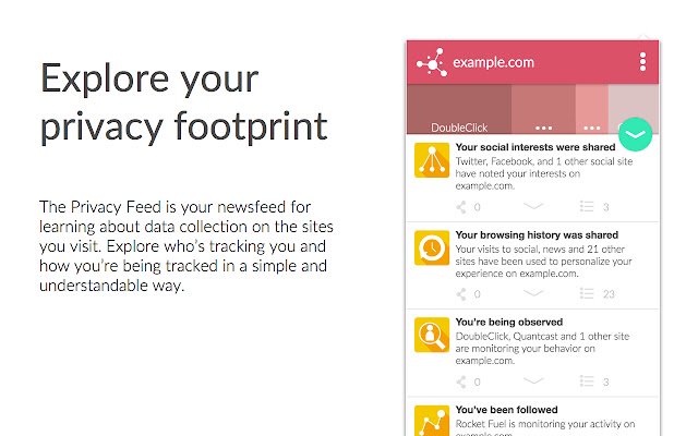Privacy Watch  from Chrome web store to be run with OffiDocs Chromium online