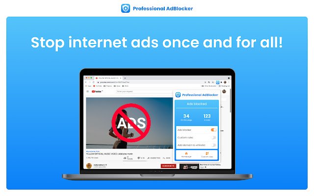 Pro adblocker dal Chrome Web Store da eseguire con OffiDocs Chromium online