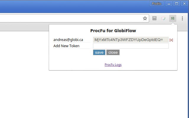ProcFu for GlobiFlow  from Chrome web store to be run with OffiDocs Chromium online