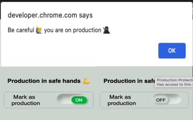 Proteksyon sa Produksyon mula sa Chrome web store na tatakbo sa OffiDocs Chromium online