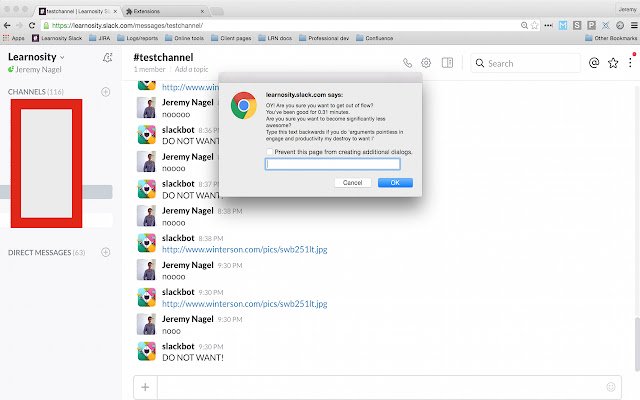 Slack produttivo dal Chrome Web Store da eseguire con OffiDocs Chromium online