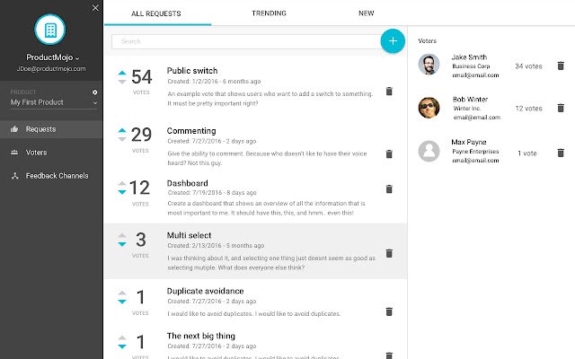 ProductMojo  from Chrome web store to be run with OffiDocs Chromium online