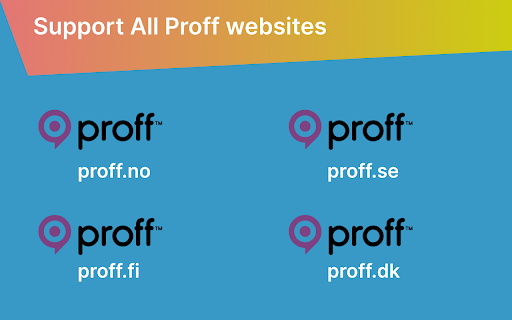 Proff Extractor: Export Nordic Companies  from Chrome web store to be run with OffiDocs Chromium online Proff Extractor: Export Nordic Companies  from Chrome web store to be run with OffiDocs Chromium online