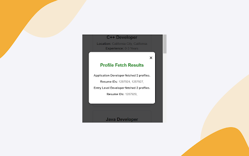 Profile Glance  from Chrome web store to be run with OffiDocs Chromium online